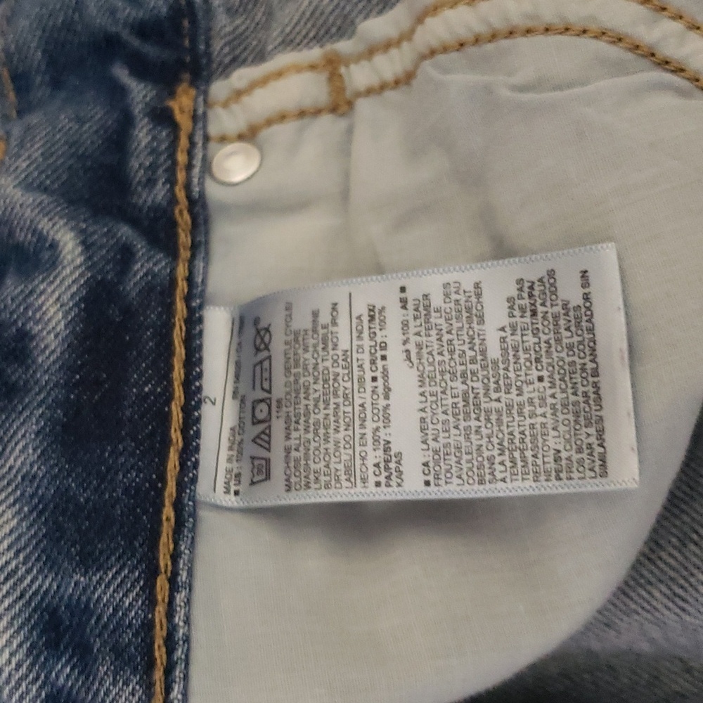 High Rise Jean Shorts - Picture 4 of 4